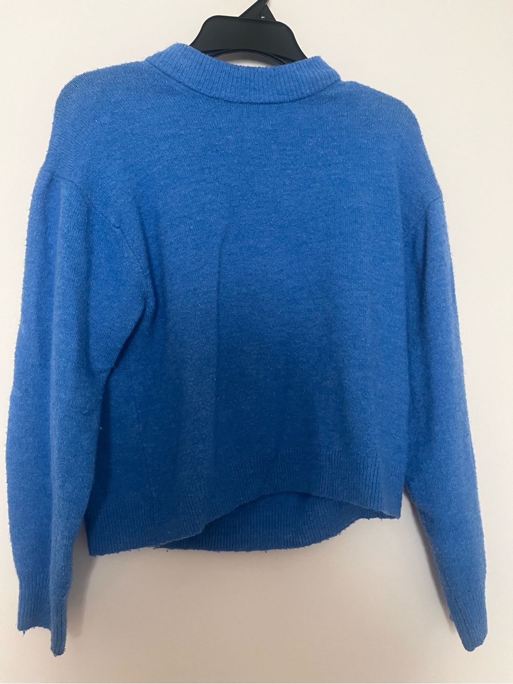 Blue Cozy Crewneck Women's Sweater